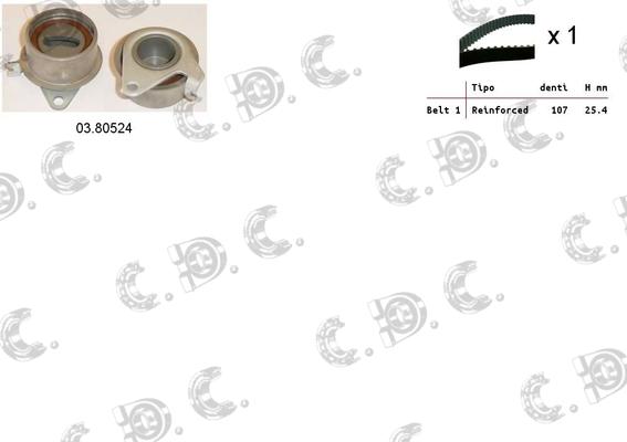 Autokit 04.5396 - Timing Belt Set www.autospares.lv