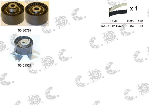 Autokit 04.5346 - Zobsiksnas komplekts www.autospares.lv