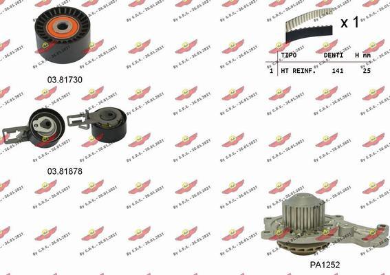 Autokit 04.5348PA - Water Pump & Timing Belt Set www.autospares.lv