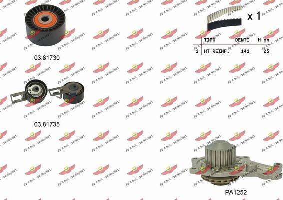 Autokit 04.5347PA - Water Pump & Timing Belt Set www.autospares.lv