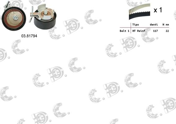 Autokit 04.5353 - Timing Belt Set www.autospares.lv