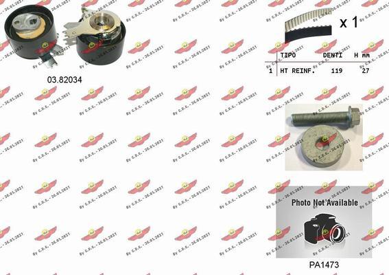 Autokit 04.5357PA - Водяной насос + комплект зубчатого ремня ГРМ www.autospares.lv