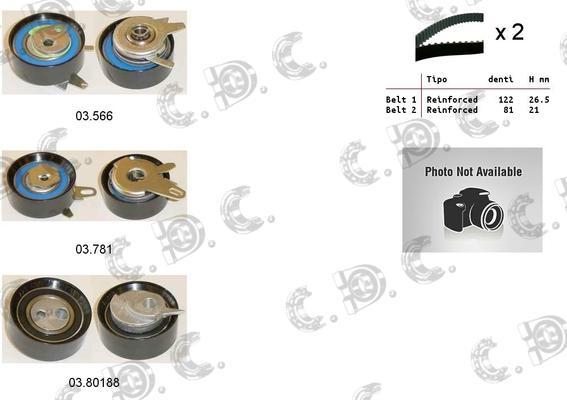 Autokit 04.5364 - Комплект зубчатого ремня ГРМ www.autospares.lv