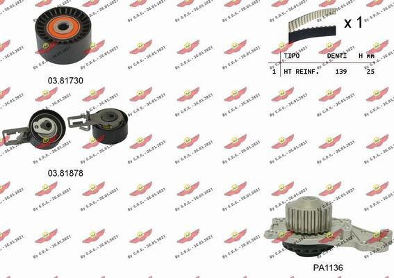 Autokit 04.5365PA - Water Pump & Timing Belt Set www.autospares.lv