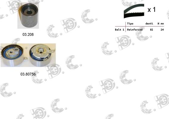 Autokit 04.5366 - Timing Belt Set www.autospares.lv