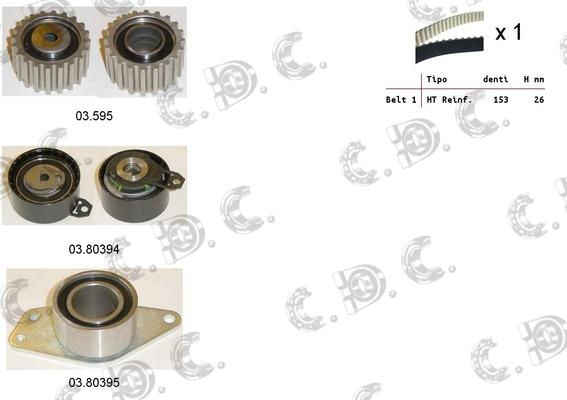 Autokit 04.5361 - Timing Belt Set www.autospares.lv