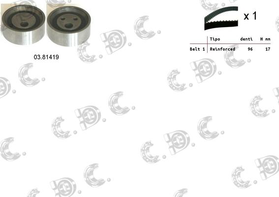 Autokit 04.5304 - Timing Belt Set www.autospares.lv