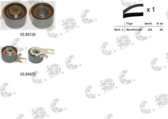 Autokit 04.5305 - Zobsiksnas komplekts www.autospares.lv