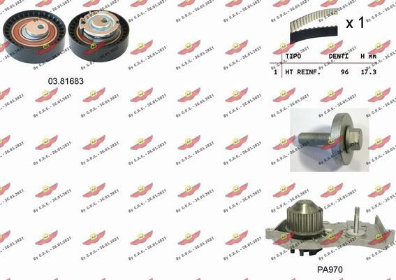 Autokit 04.5319PA - Ūdenssūknis + Zobsiksnas komplekts www.autospares.lv