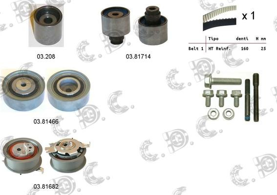 Autokit 04.5314 - Zobsiksnas komplekts www.autospares.lv