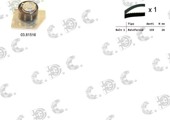 Autokit 04.5315 - Zobsiksnas komplekts www.autospares.lv