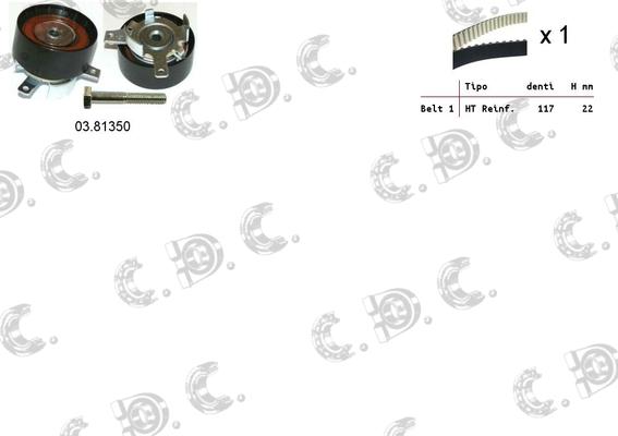 Autokit 04.5316 - Комплект зубчатого ремня ГРМ www.autospares.lv