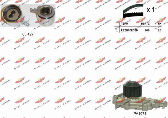 Autokit 04.5310PA - Ūdenssūknis + Zobsiksnas komplekts autospares.lv