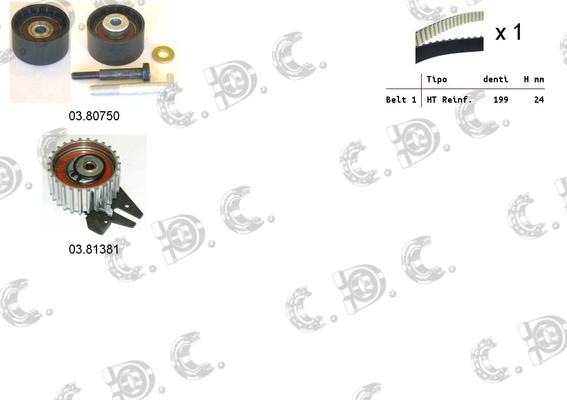 Autokit 04.5311 - Комплект зубчатого ремня ГРМ www.autospares.lv