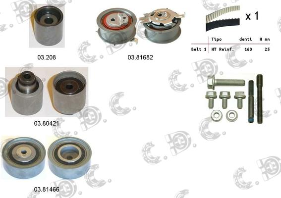 Autokit 04.5312 - Комплект зубчатого ремня ГРМ www.autospares.lv