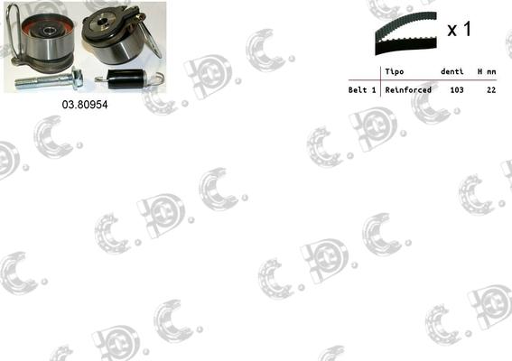 Autokit 04.5385 - Zobsiksnas komplekts autospares.lv