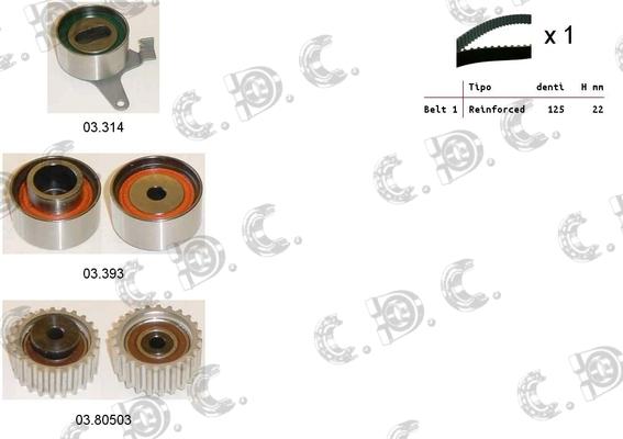 Autokit 04.5386 - Timing Belt Set www.autospares.lv