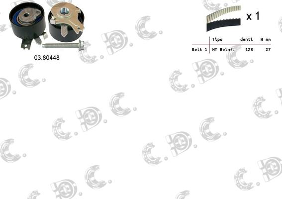 Autokit 04.5334 - Timing Belt Set www.autospares.lv