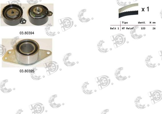 Autokit 04.5326 - Timing Belt Set www.autospares.lv