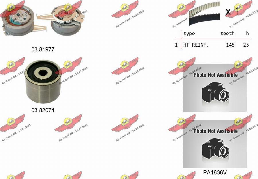 Autokit 04.5370PA2 - Water Pump & Timing Belt Set www.autospares.lv