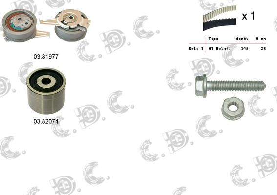 Autokit 04.5370 - Zobsiksnas komplekts autospares.lv