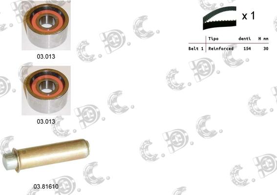 Autokit 04.5373 - Zobsiksnas komplekts www.autospares.lv