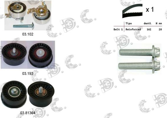 Autokit 04.5296 - Zobsiksnas komplekts autospares.lv