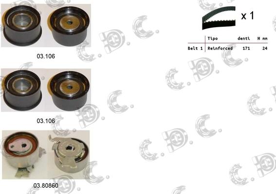 Autokit 04.5290 - Timing Belt Set www.autospares.lv