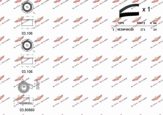 Autokit 04.5290 - Timing Belt Set www.autospares.lv