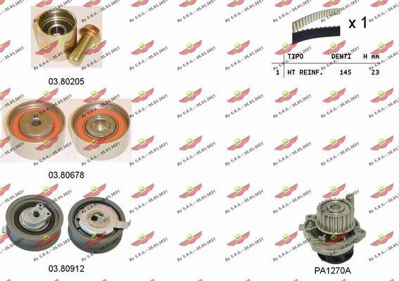 Autokit 04.5291PA - Water Pump & Timing Belt Set www.autospares.lv