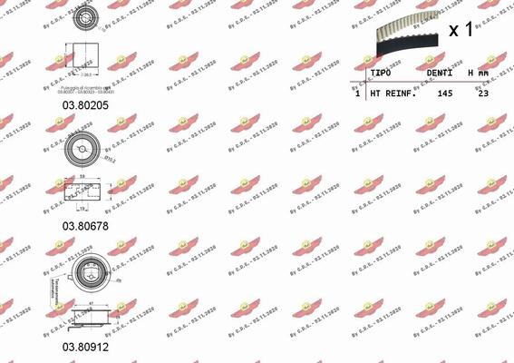 Autokit 04.5291 - Timing Belt Set www.autospares.lv