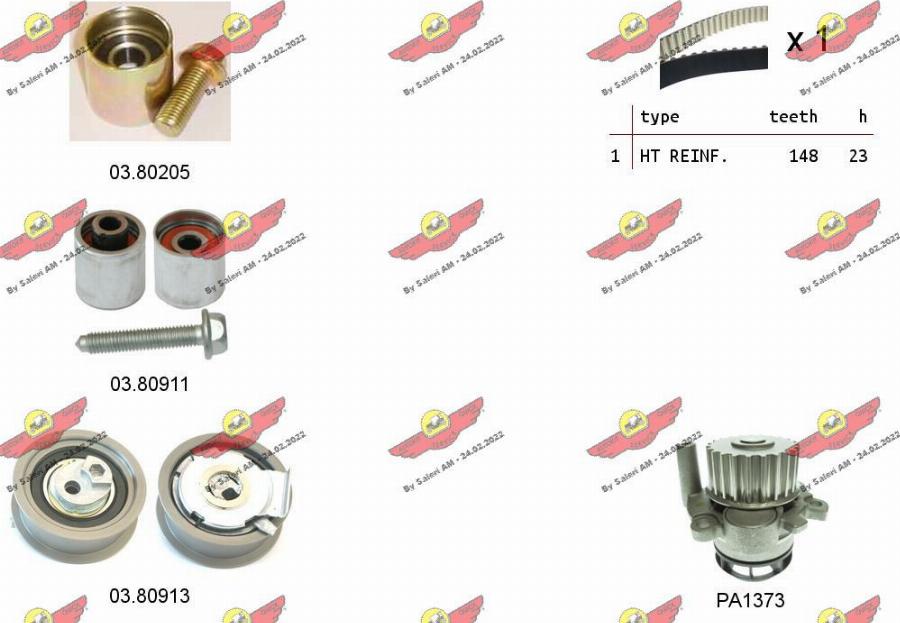 Autokit 04.5298PA - Ūdenssūknis + Zobsiksnas komplekts autospares.lv