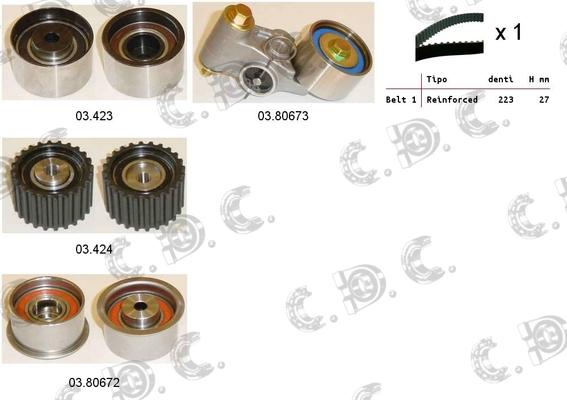 Autokit 04.5292 - Timing Belt Set www.autospares.lv