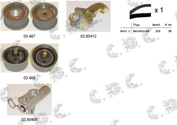 Autokit 04.5240 - Timing Belt Set www.autospares.lv