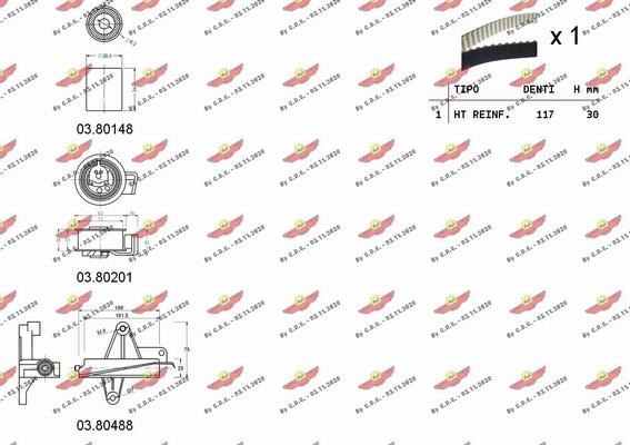 Autokit 04.5242 - Timing Belt Set www.autospares.lv