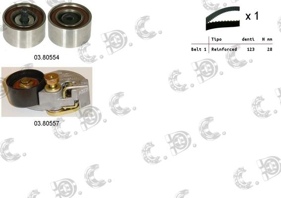 Autokit 04.5259 - Zobsiksnas komplekts www.autospares.lv