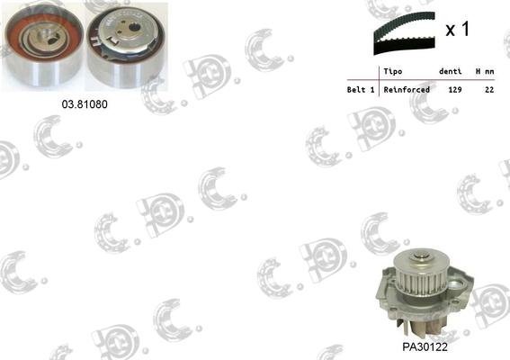 Autokit 04.5251PA2 - Water Pump & Timing Belt Set www.autospares.lv