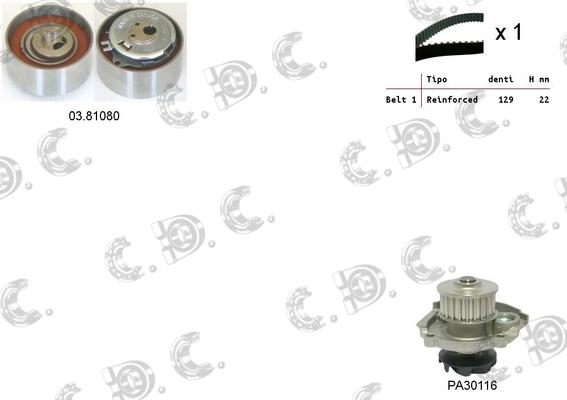 Autokit 04.5251PA - Water Pump & Timing Belt Set www.autospares.lv