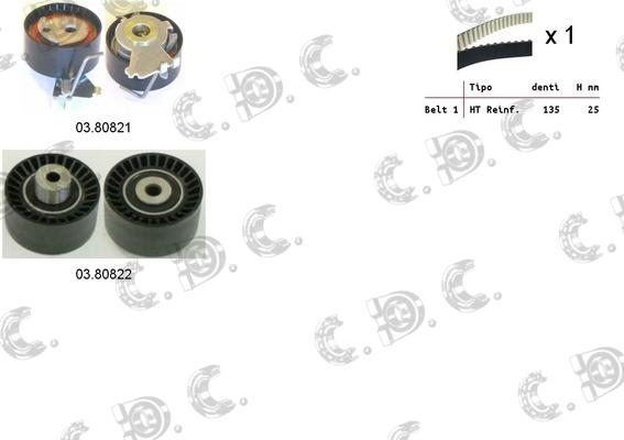 Autokit 04.5269 - Комплект зубчатого ремня ГРМ www.autospares.lv