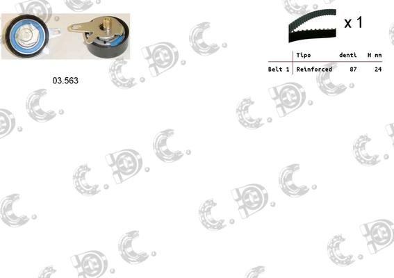 Autokit 04.5265 - Комплект зубчатого ремня ГРМ www.autospares.lv