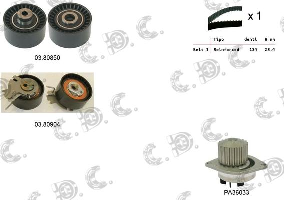 Autokit 04.5268PA - Ūdenssūknis + Zobsiksnas komplekts autospares.lv