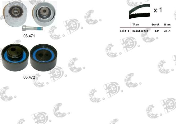 Autokit 04.5218 - Zobsiksnas komplekts www.autospares.lv