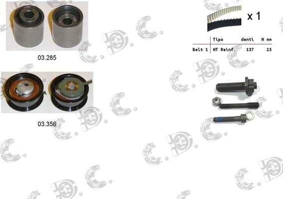 Autokit 04.5213 - Zobsiksnas komplekts www.autospares.lv