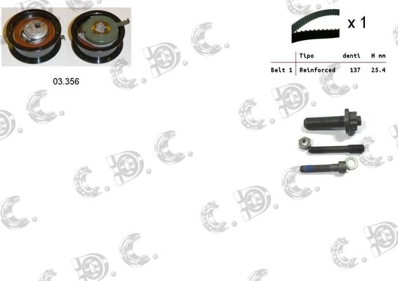 Autokit 04.5212 - Zobsiksnas komplekts www.autospares.lv