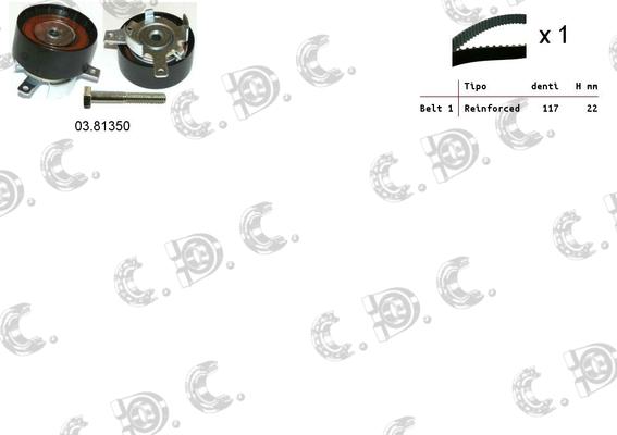 Autokit 04.5284 - Комплект зубчатого ремня ГРМ www.autospares.lv