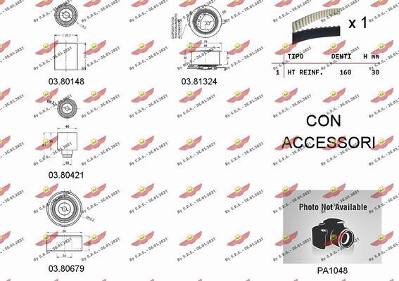 Autokit 04.5285PA - Водяной насос + комплект зубчатого ремня ГРМ www.autospares.lv