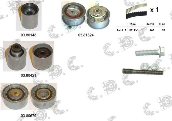 Autokit 04.5285 - Комплект зубчатого ремня ГРМ www.autospares.lv