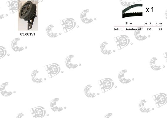 Autokit 04.5288 - Комплект зубчатого ремня ГРМ www.autospares.lv