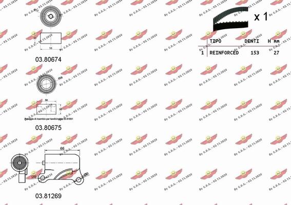 Autokit 04.5287C - Zobsiksnas komplekts www.autospares.lv