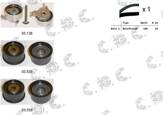 Autokit 04.5232 - Zobsiksnas komplekts www.autospares.lv